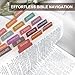 Laminated Bible Tabs for Women & Men - Large Print Tabs for Study Bibles, Boho Theme for Easy Navigation and Quick Reference - Easy-to-Read and Apply Tabs for All Ages,Vivid