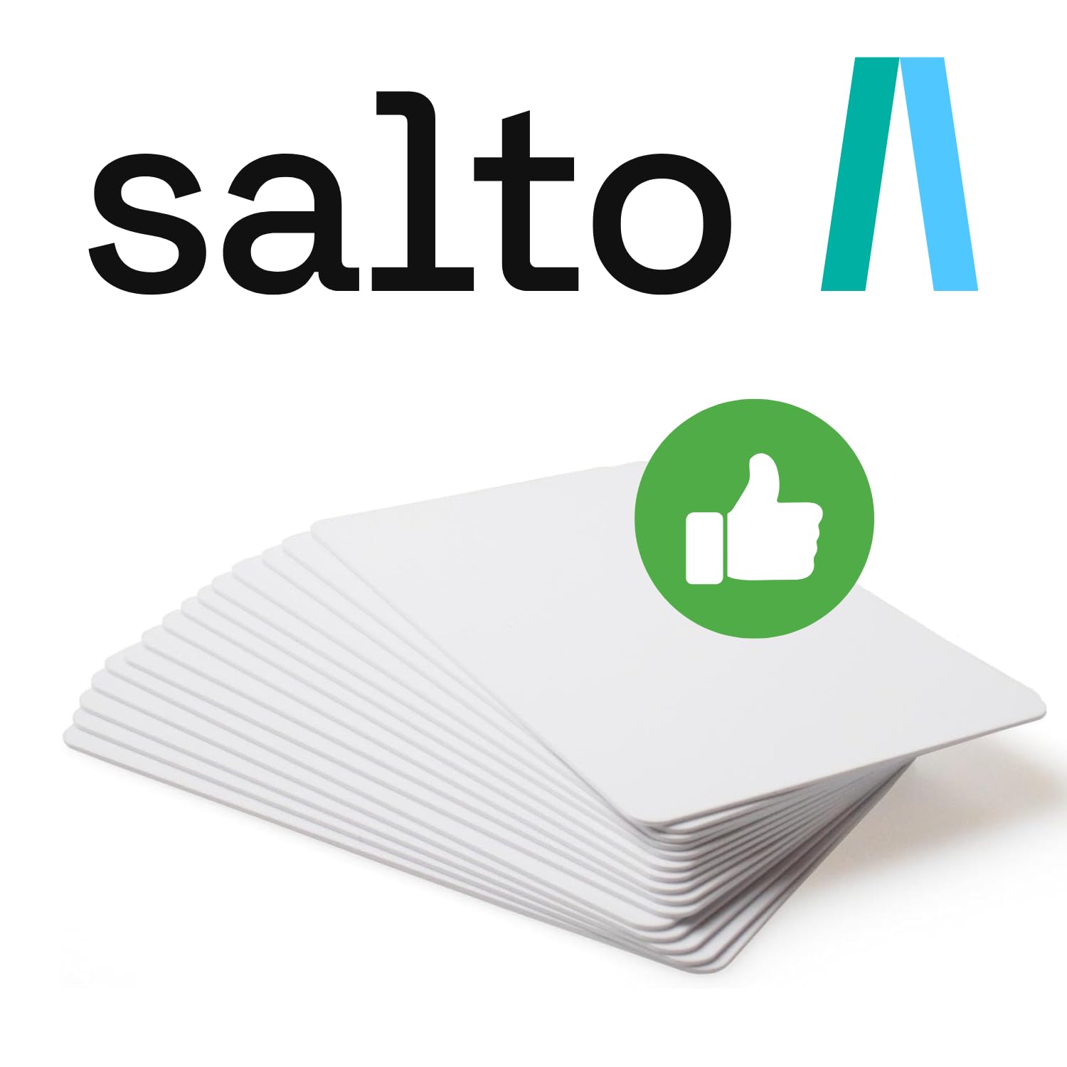 Salto RFID Karten 1K [100 Stück] Plastikkarten Chip Blanko weiß