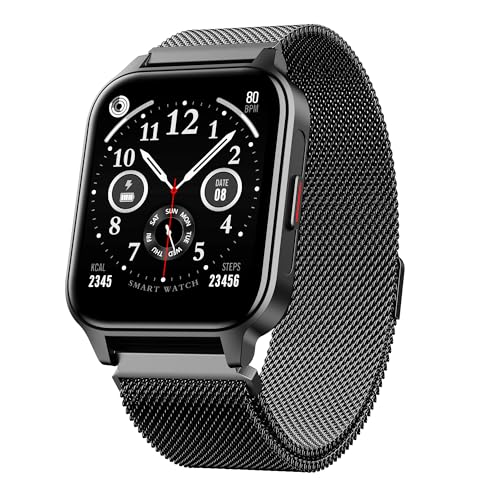 Image of Boat Wave Call 2 Plus Smart Watch w /Bilingual Support (Hindi /English), 1.96 inch(4.97 cm) HD Display, BT Calling, 100+Sports Modes, Animated Watch Faces, Voice Assistant(Metal Black)