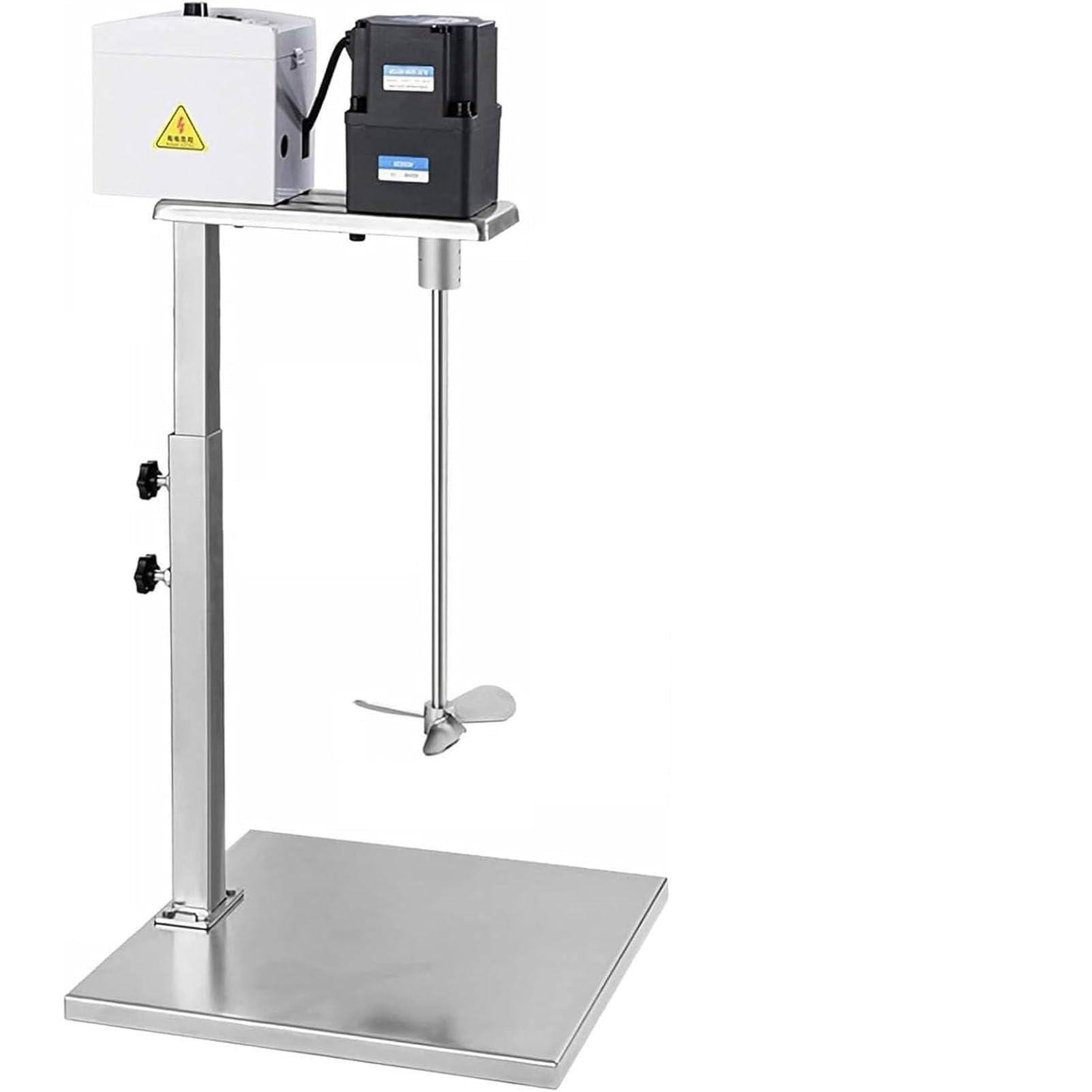 Mezclador de Pintura de Acero Inoxidable (0-600 RPM) 200W | Herramienta de agitación eléctrica con altura ajustable (46-86 cm) y varilla de acero inoxidable para líquidos viscosos