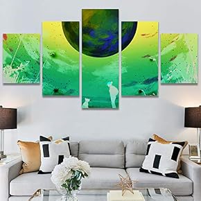 SIGNWIN 5 Panel Canvas Wall Art Modern Art...