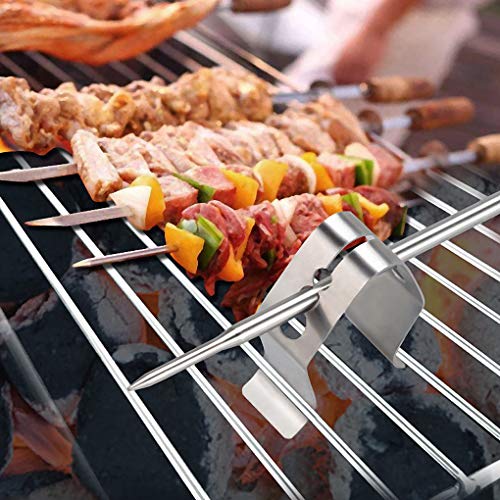 Vokmon Thermometer Sonde Clip 3 Gaten BBQ Thermometer Sonde Houder Rvs Keuken Grill Beveiliging Clip - Image 3