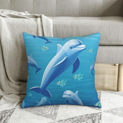 Housse de coussin dauphin douce pour protéger et décorer votre canapé - 2