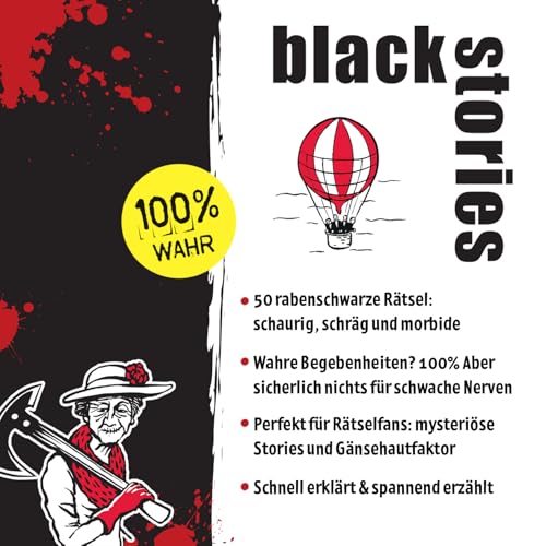 Moses. Black Stories True Crime - 50 Rätsel rund um Reale Kriminalfälle, Krimi Kartenspiel mit Spielvariante und Punktechips… – Ansicht 6
