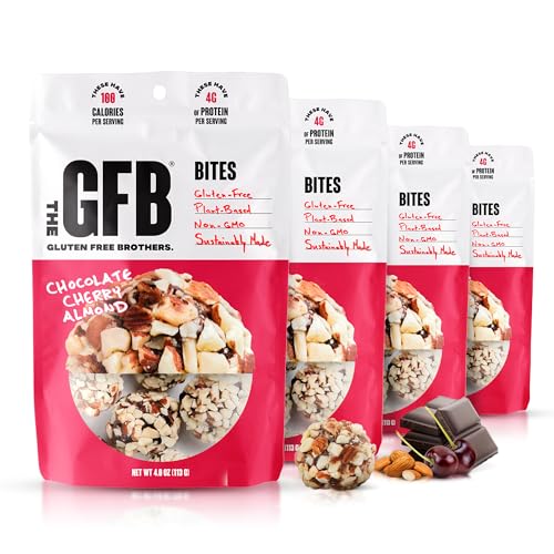 The GFB Chocolate Cherry Almond Protein Bites, Certified Gluten Free Snacks