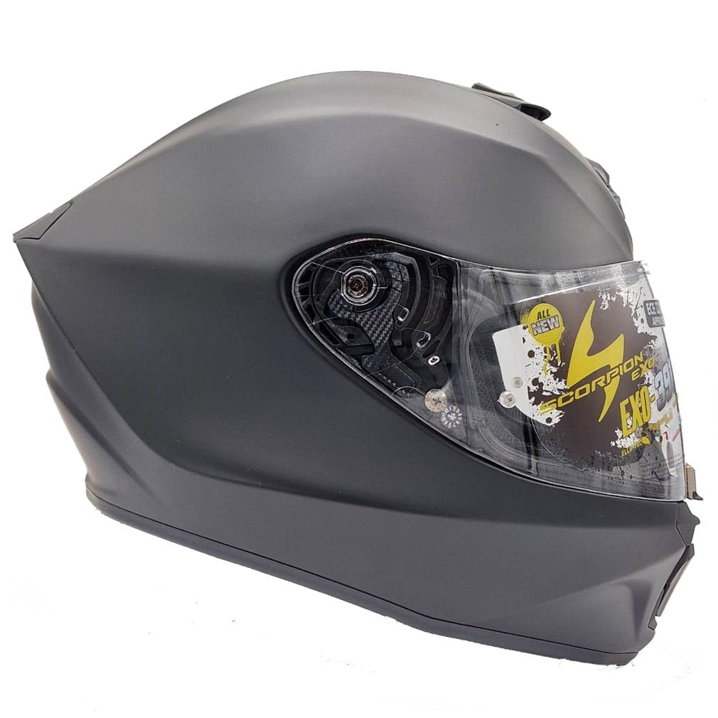 Scorpion Exo-391 Solid Negro Mate | Casco de Moto Integral Unisex Hombre y Mujer Homologado ECE 22.06