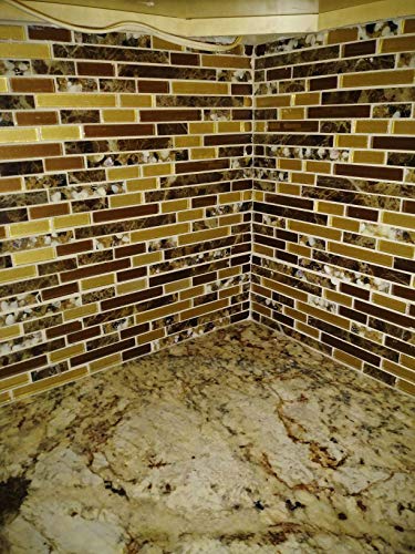 Art3D Genuine Shell Mosaic Tile Artificial Resin Marble Tile For Kitchen Backsplash Or Bathroom Backsplash (5 Pack) #TOP1