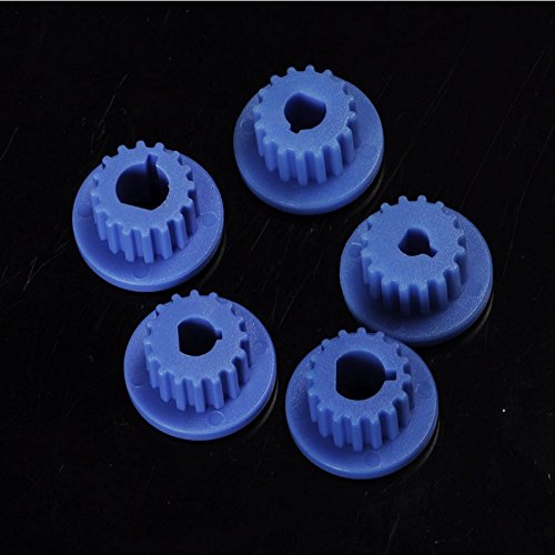 80 Pcs Plastic RC Parts Lot, Plastic Gears, Pulley, Belt, Rack Gear Kit Gearbox Motor Gear Set for DIY Car Robot - Thumbnail 6