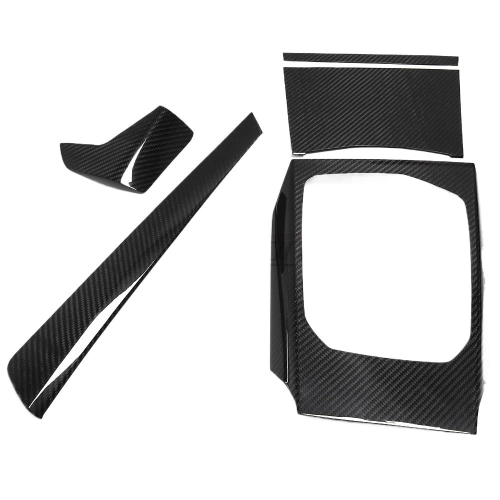 Car Interior、Radio Panel RHD 100% Carbon Fiber Car Central Control Dashboard Gear Shift Panel Multimedia Handrest Trim Fit for BMW 3 4 Series G20 G21 G22 2020 Decoration,Radio Panel