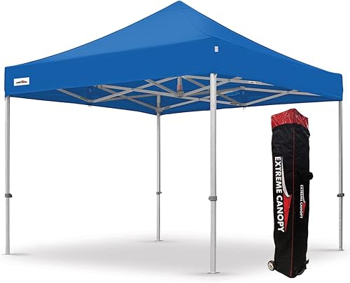 Miniatura 13 de Extreme Canopy Tienda de campaña desplegable instantánea de aluminio resistente comercial (negro, 13 pies x 26 pies) Negro -,Rojo