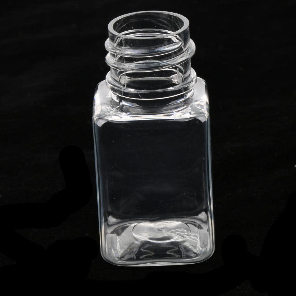 CALANDIS 6 Pieces Clear Refillable Empty Essential Oil Makeup Bottle 10ml Black Cap | | Natural & Alternative Remedies-image-20