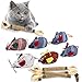Aemiy 3 Stück Katzenminzen Sticks + 6 Katzenminze Spielzeug Katzen Minze Kauhölzer Plüsch Spielzeug - Natural Mäuse Catnip Toy Katzenkauspielzeug Süßes Plüsch Kätzchen Spielzeug Set