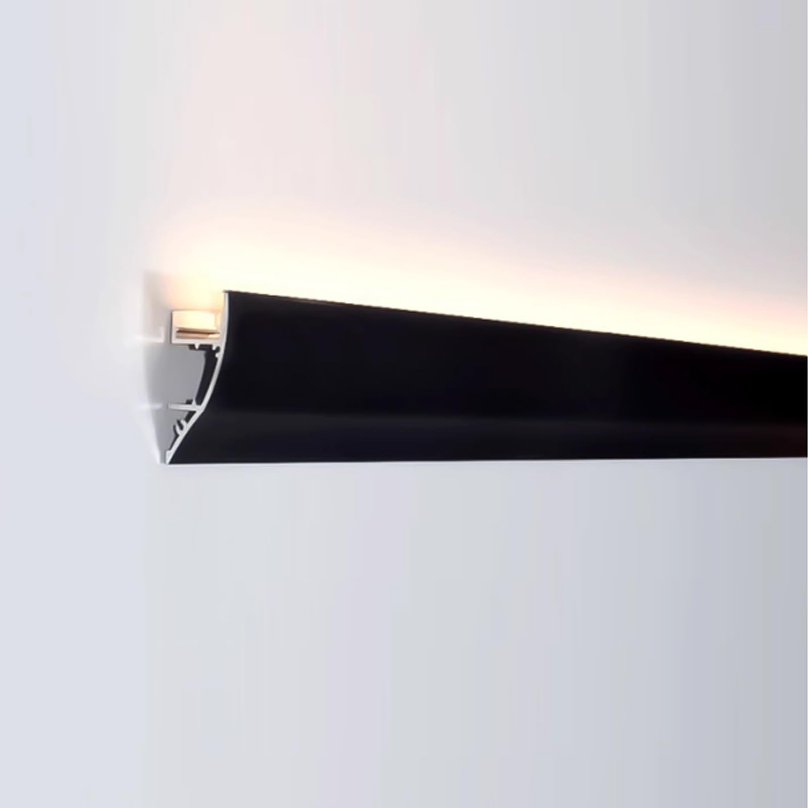 Profil aluminiowy LED, Aluminiowy liniowy kanał świetlny LED z osłoną dyfuzora do koryta świetlnego z koroną 1-10M(4.0M(13.1FT))
