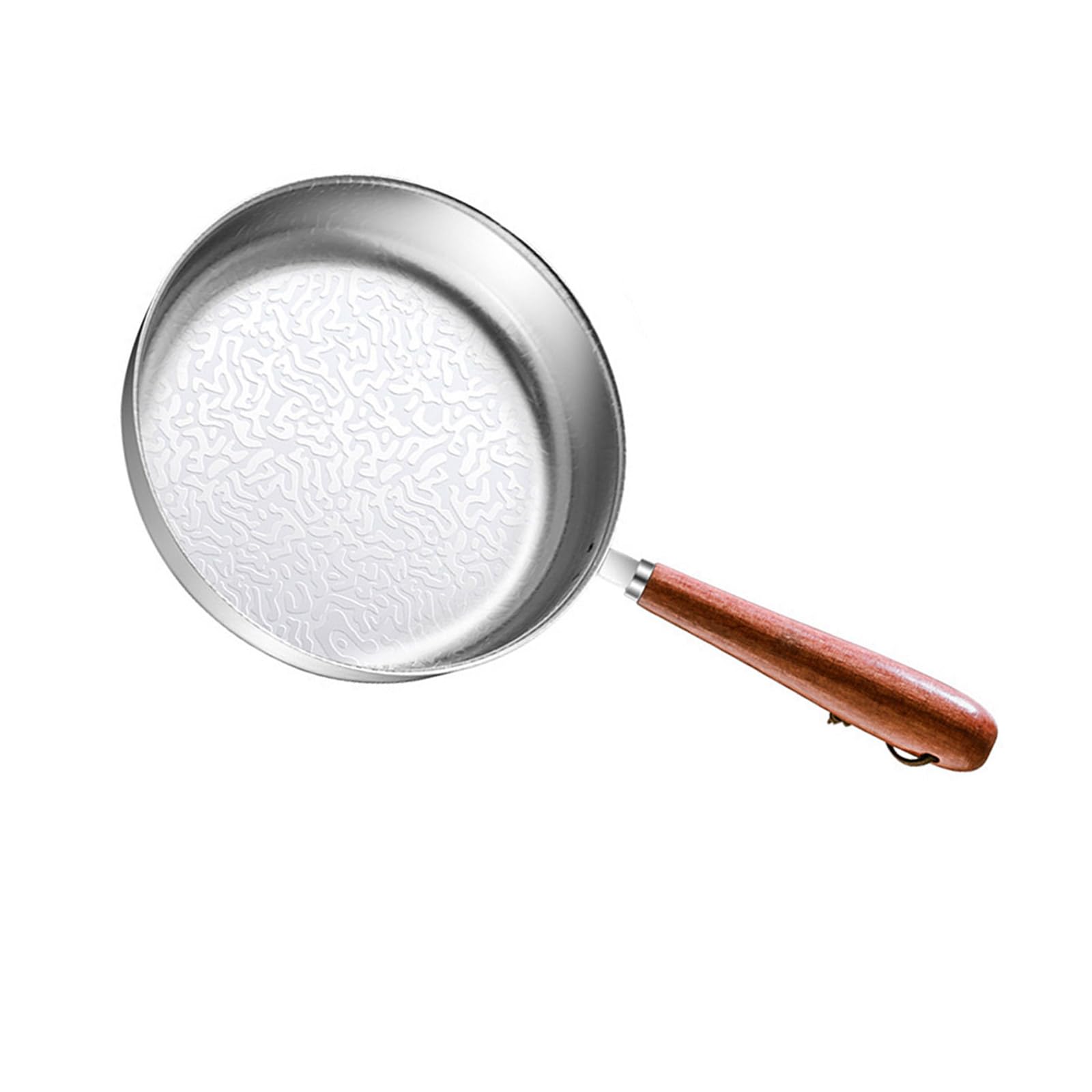 Uqezagpa Flat Bottom Pans Omelets Steak Pancake Cookware Cooking Pots Stainless Steels Nonstick Frying Pans Kitchenwares Nonstick Stainless Steels Frying Camping Cookware Household