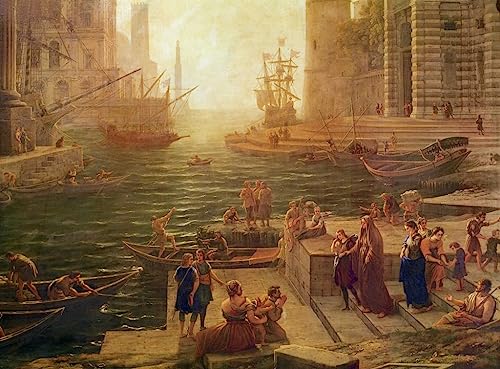 Impression prints toile le Saint-Empire romain Claude Lorrain haute definition