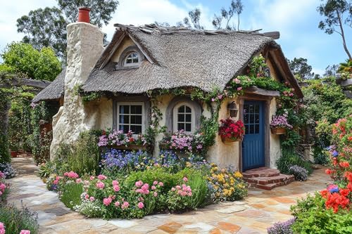 Mr. Broccoli Beach Cottage Jigsaw Puzzle, 1000 Pieces, 68 x 48 cm, Green, 68 X 48 Centimeters - Image 2