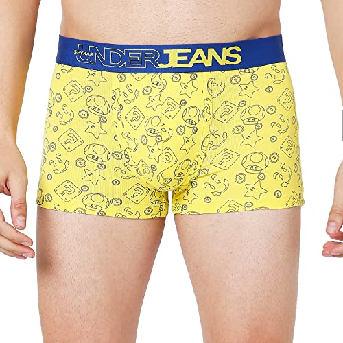 Image of Underjeans Men's Cotton Blend Trunks (UJNPTS050Black)