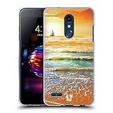 Head Hülle Designs Landschaft Mit Sonnenuntergang Und Segelboot W&evolle Strände Soft Gel Handyhülle Hülle kompatibel mit LG X4 Plus