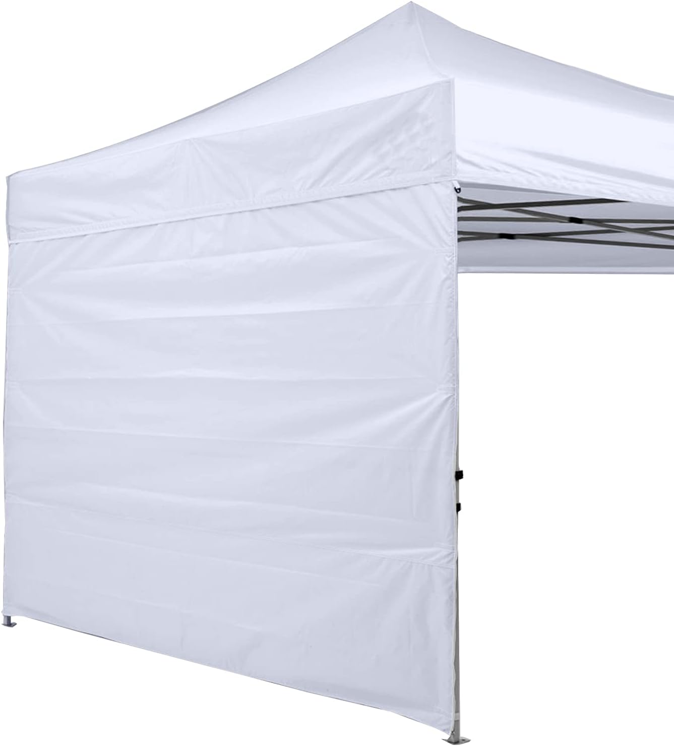 Instant Canopy SunWall 10x10 FT, 1 Pack Sidewall Only, No Frame or Top, White