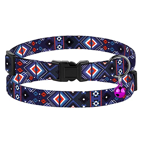 Cat Collar Breakaway 2Pcs Adjustable Pattern Tribal Aztec Southwest Safety Pet Collars For Cats Kitten (Aztec + Tribal) #TOP5
