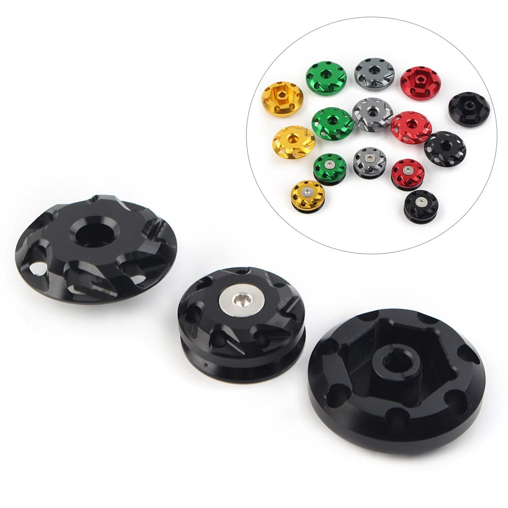 CCページ Cnswee6 Motorcycle Frame Hole Cap Cover, black Fairing Frame