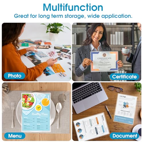 image for KTRIO Laminating Sheets, Holds 8.5 x 11 Inch Sheets 30 Pack, 3 Mil The