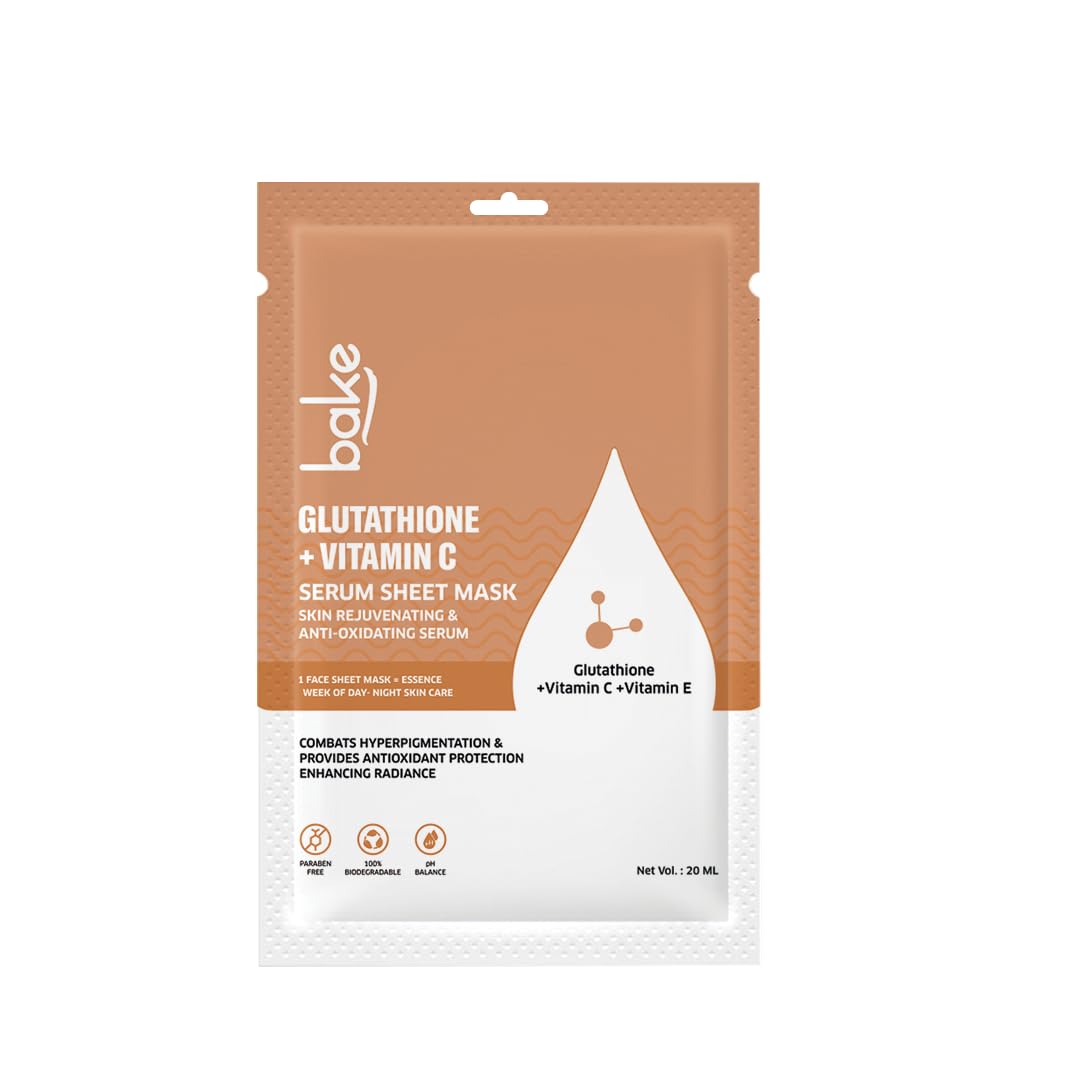 Bake L-Glutathione Sheet Mask For Glowing Skin - 20 gm — Flash AI Score 92/100