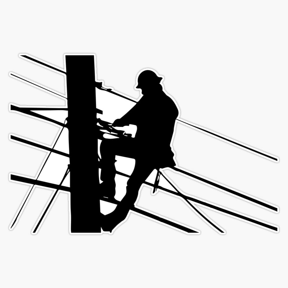 Lineman Sticker Bumper Sticker Vinyl Decal 5