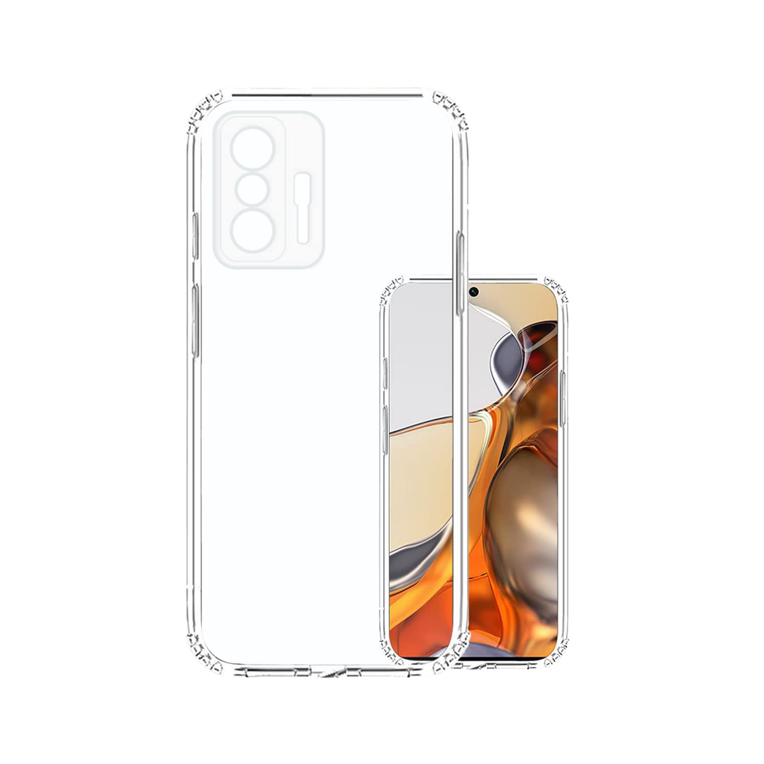 VIDO Transparent Back Case Cover for Xiaomi 11T Pro 5G / Redmi Mi 11T Pro 5G (Soft & Flexible & Camera Protection Back Case)