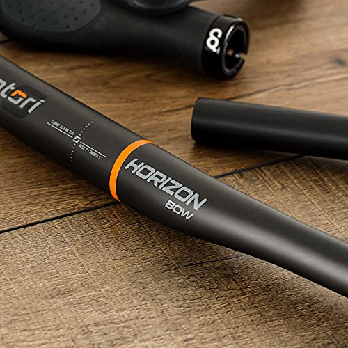 Satori Horizon Bow Professional Level Mtb Mountain Bike Bicycle Full Carbon Fibre Flat Straight Handlebar 31.8Mm - Super Light - Width 720Mm #TOP3