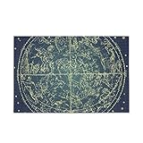 MAKIKU 1000ピース ジグソーパズル 星座 柄 ブルー 50*75cm