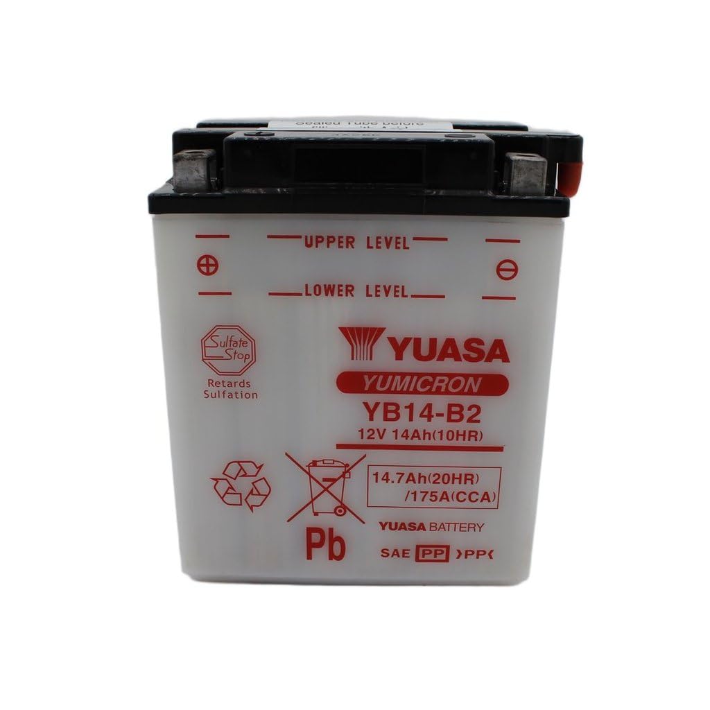 Yuasa batteria yuasa yb14-b2 batteria moto convenzionale 12 v capacità affidabile resistente vibrazioni