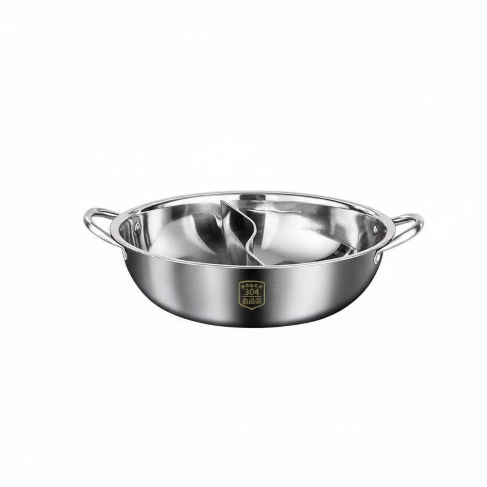 Pot à fondue double Yuan Yang 36 cm inox usage multiple induction