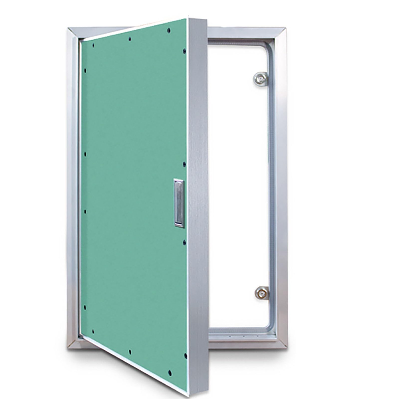 Panel de acceso: marco de aleación de aluminio resistente con cerradura para instalaciones eléctricas y de plomería, diseño oculto para paneles de yeso, puerta de acceso al ático extragrande (61
