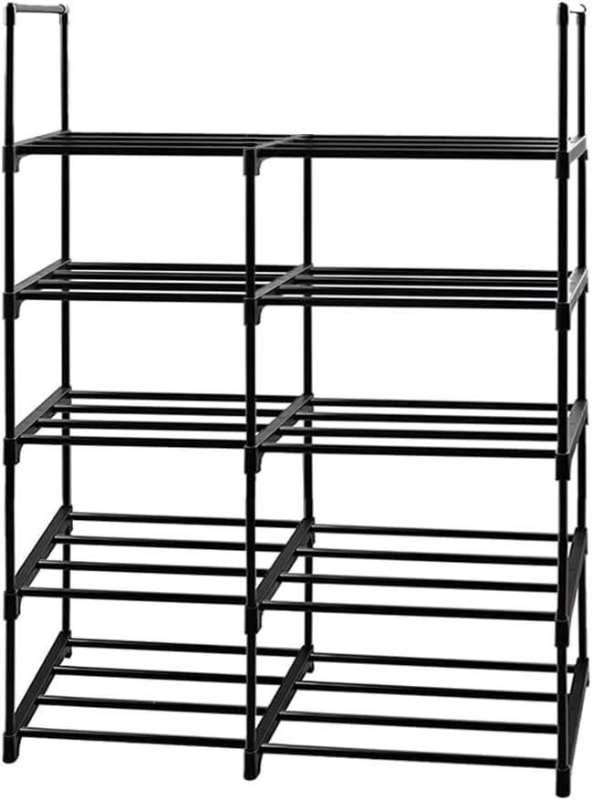 XIHAMA Shoe Rack Organizer, 5-Tier Metal Shoe Rack for Closet Entryway Garage, 20-24 Pairs Tall Shoe Boot Storage Shelf, Stackable Large Shoe Stand