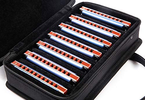 Easttop10 Trous Blues Harmonica 008K Diatonique Blues avec étui, plus professionnel Harmonica 20 tonalités pour… - Les Beatles, Paul McCartney, John Lennon, RIngo Starr, George Harrison Easttop10 Trous Blues Harmonica 008K Diatonique Blues avec étui, plus professionnel Harmonica 20 tonalités pour… – Image 4