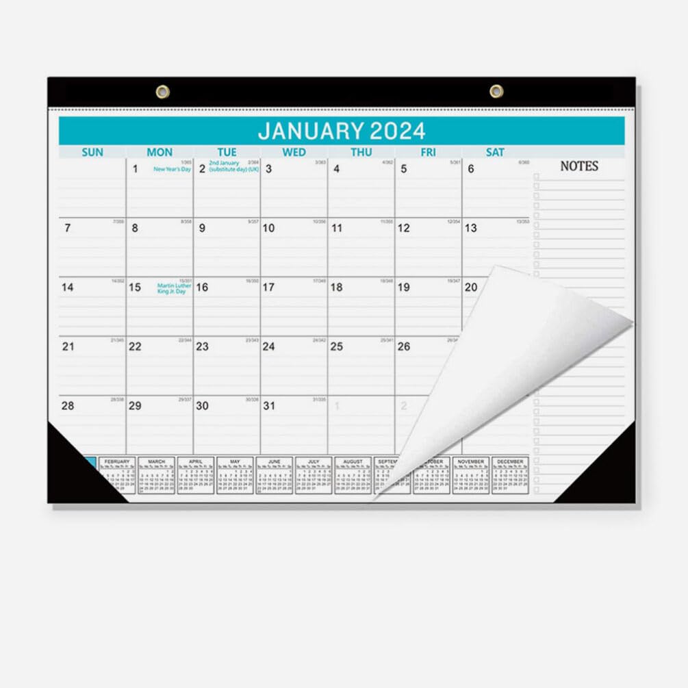 NUOBESTY 1 Set 2024-2025 Wall Calendar Jan. 2024 - Jun. 2025 18 Months Hanging Wall Calendar Monthly Calendar Planner for Home Office - Image 4