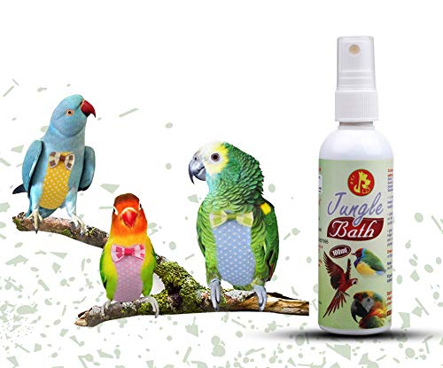 Image of Pet Care International (PCI) Bird Supplement Jungle Bath Spray || Provide Healthy Feathers || Healthy Bird Bath Healthcare (100ML, Jungle Bath)