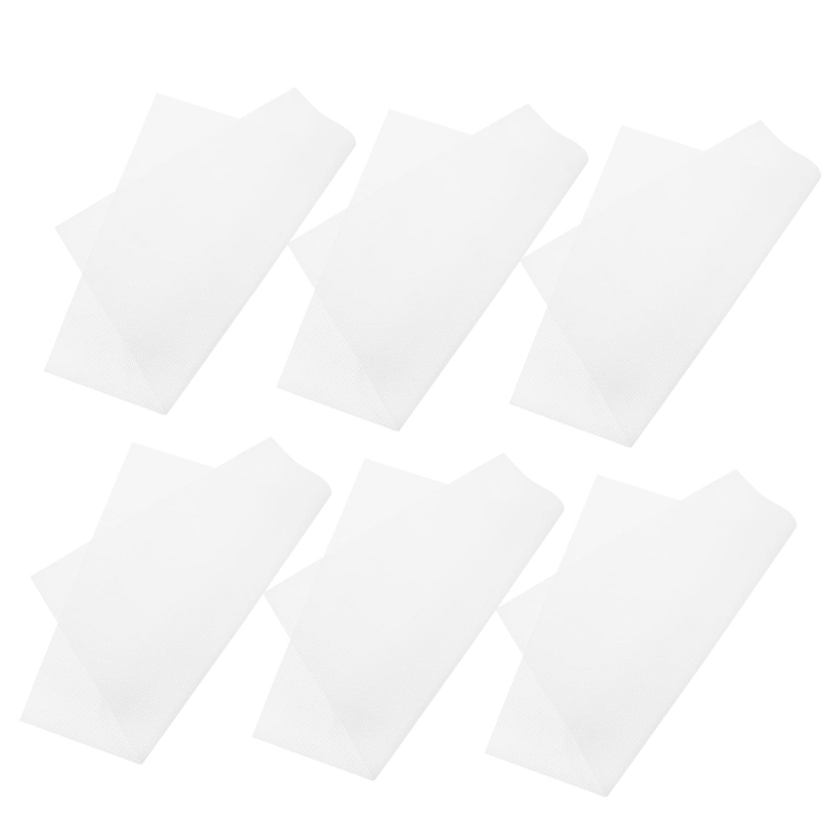 KICHOUSE 6Pcs Silicone Dehydrator Mats for Food Dryer Non Stick Skid Fruit Dryer Liner for Drying Fruits Vegetables and Herbs