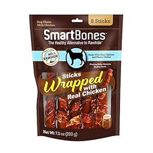 Smartboneschickenwrappedstickstreatyourdogtoarawhidefreechewmadewithrealchickenandpeanutbutter8countpackof1 Urban Country Home Decor Smartbones chicken wrapped sticks treat your dog to a rawhide free chew made with real chicken and peanut butter 8 count pack of 1 urban country home decor