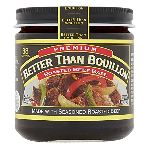 Better Than Bouillon Premium Roasted Beef Base, Made with Seasoned Roasted Beef, Blendable Base for Added Flavor, 38 Servings Per Jar, 8 OZ Jar (Single)