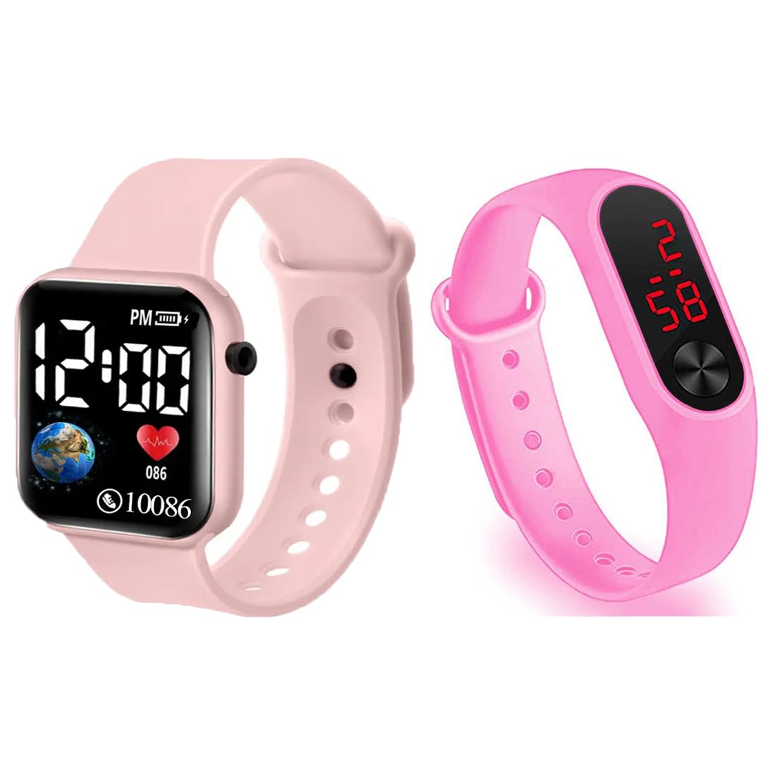 Goldenize Fashion Waterproof New Kids Digital Fashionable Touch Display Watch for Stylish Kids Birthday Gift Digital Watch for-(Boys Girls and Kids) (Pink) (B0C81363XW) Amazon Price History, Amazon Price Tracker