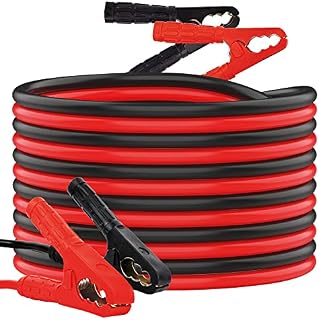 GADLANE 6M Long Jump Leads - Heavy Duty Jump Leads for Car Battery, 1500A 30mm² Thick Jump Cables with Strong Clamps - Suitable for Petrol & Diesel Cars, Vans, Trucks - With Storage Bag & Gloves