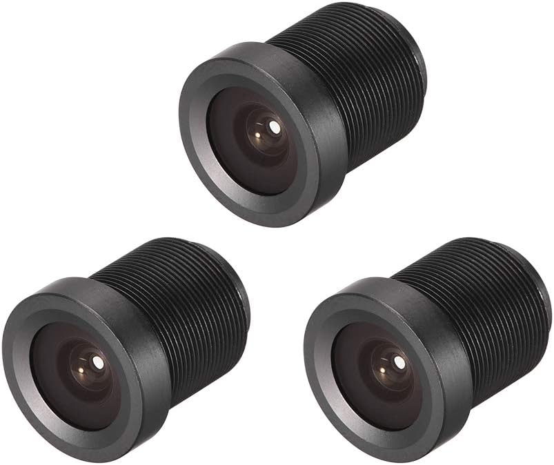 uxcell 3 Pcs CCTV Camera Lens 2.8mm Focal Length 720P F2.0 1/3 Inch Wide Angle for