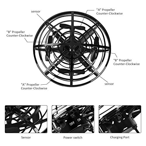 image for CUKU Hand Operated Drones for Kids or Adult - Interactive Infrared Ind