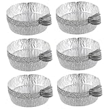 Alipis 50 Stück Aluminium Folien Wägeschalen Hitzebeständige Leichte Wägeplatten für Labor...