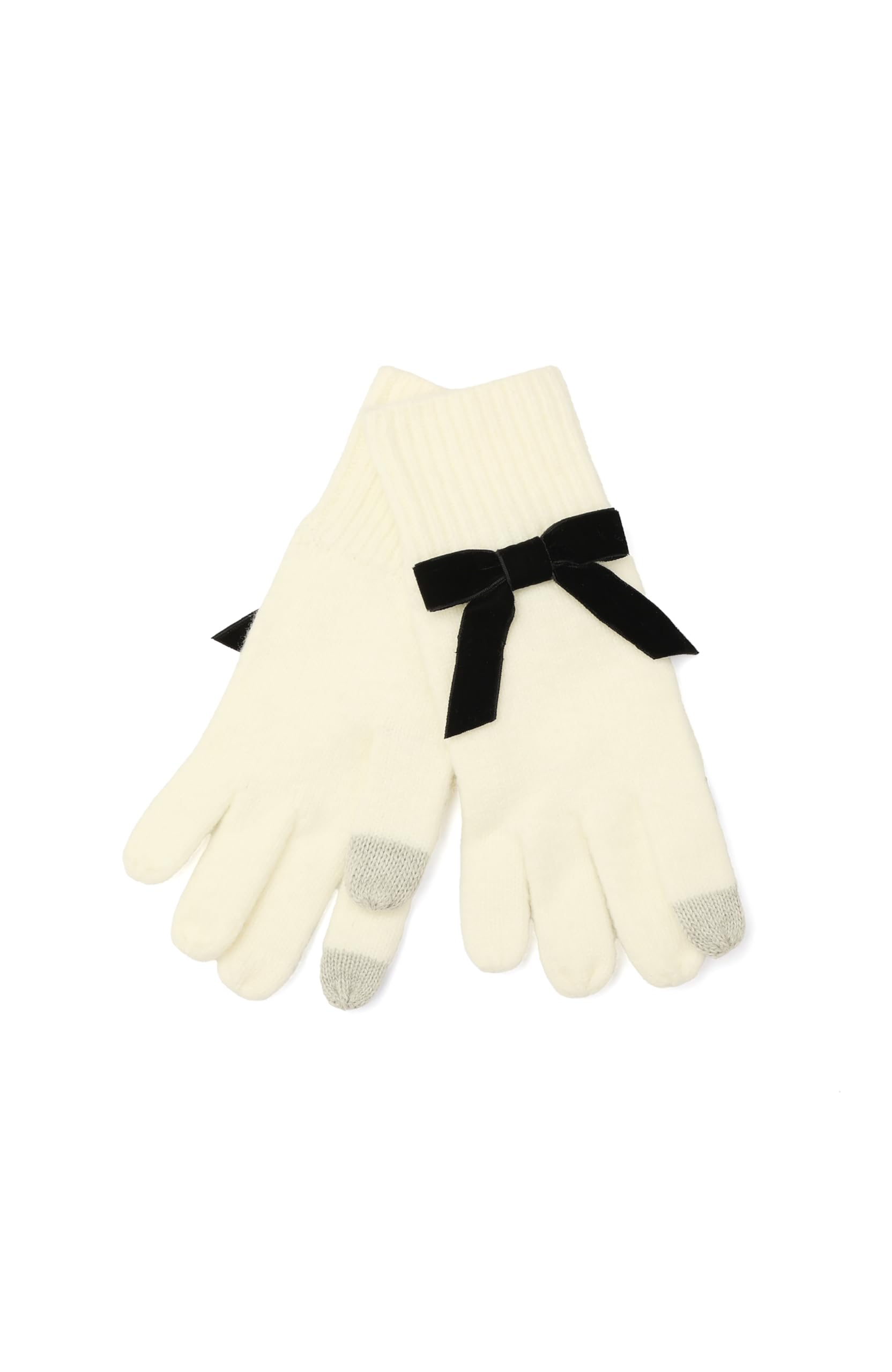 Kate Spade Bow Cuff Beanie in Black and Cream kate spade new york Beanie Hats for Women for sale | eBay main image 2