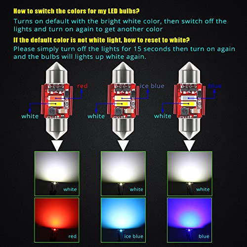 Lámparas LED Festoon Dual Color 578 212-2 41MM Interior miniatura 3