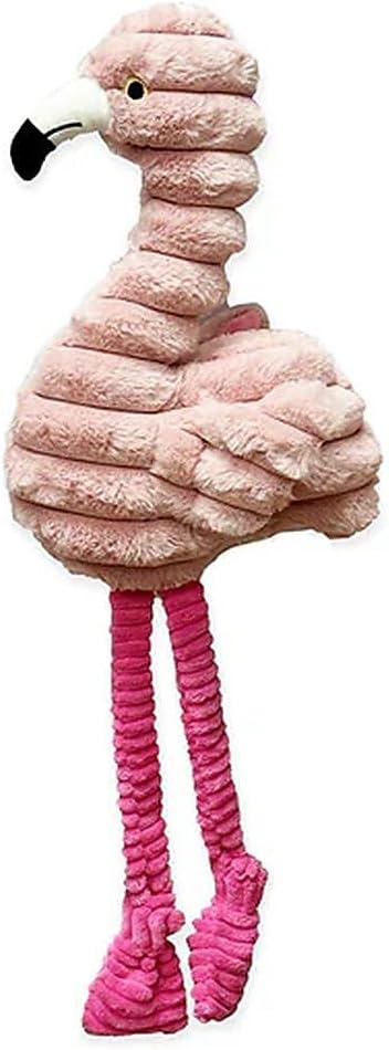 Pet Lou Zoo Friends Flamingo, 26-inches Height, Pink, Squeak Toy, Plush, Pet Toys and Supplies