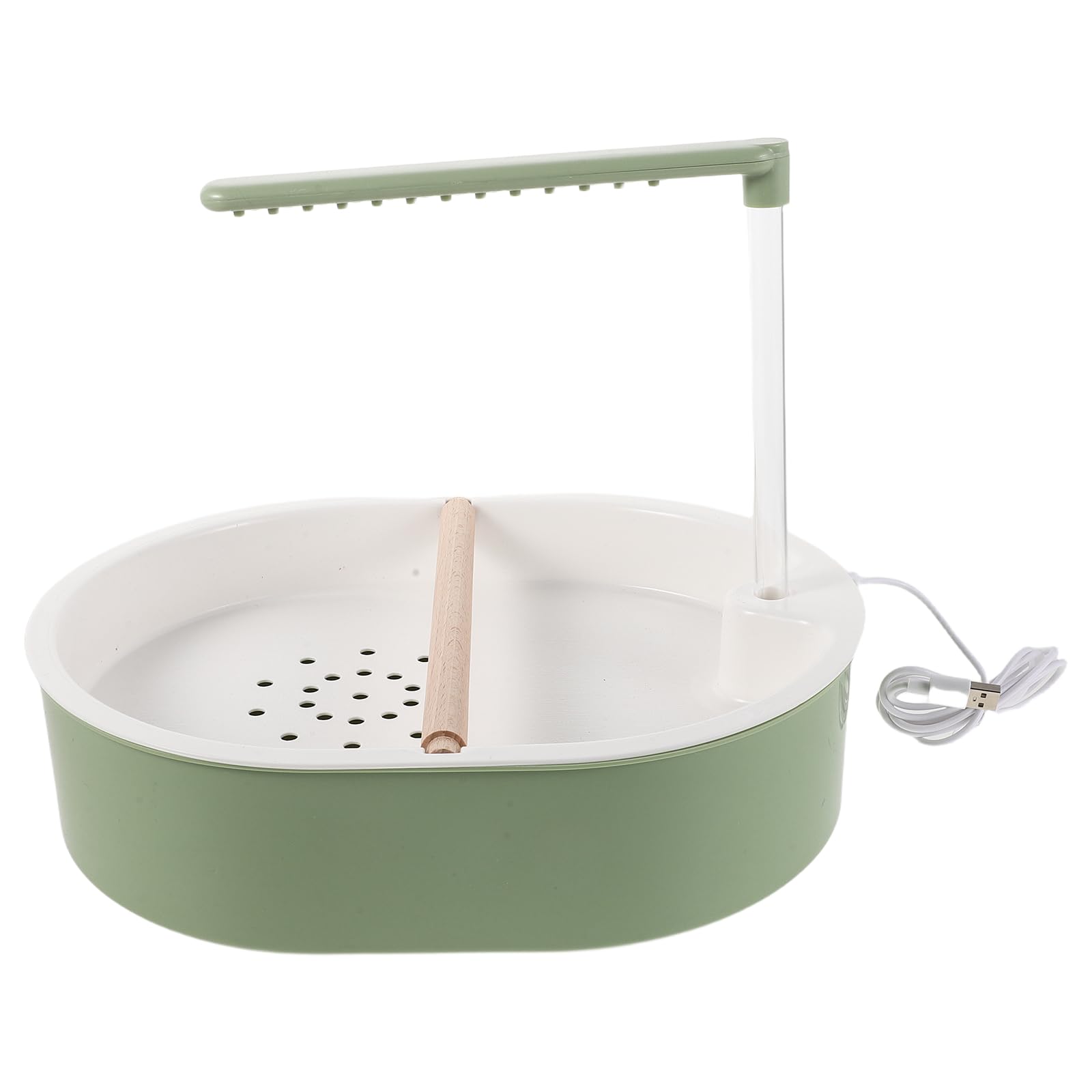 Automatisches Vogelbad mit USB Pumpe Kleines Vogelbadewanne aus Kunststoff Vogeltränke für Käfig Geräuschlose Vogeldusche für Wellensittiche und Papageien